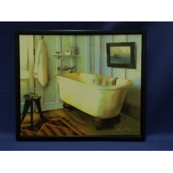 "Cape Cod Cottage Tub" by Marilyn Hageman Framed Print on Canvas